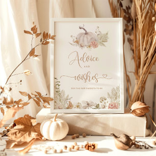 Boho fall advice and wishes  poster