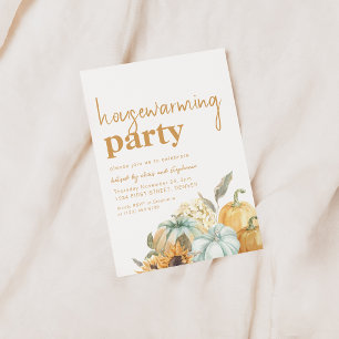 Boho Fall Autumn Housewarming Party Invitation