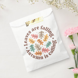 Boho Fall Autumn Quote  Favour Bags