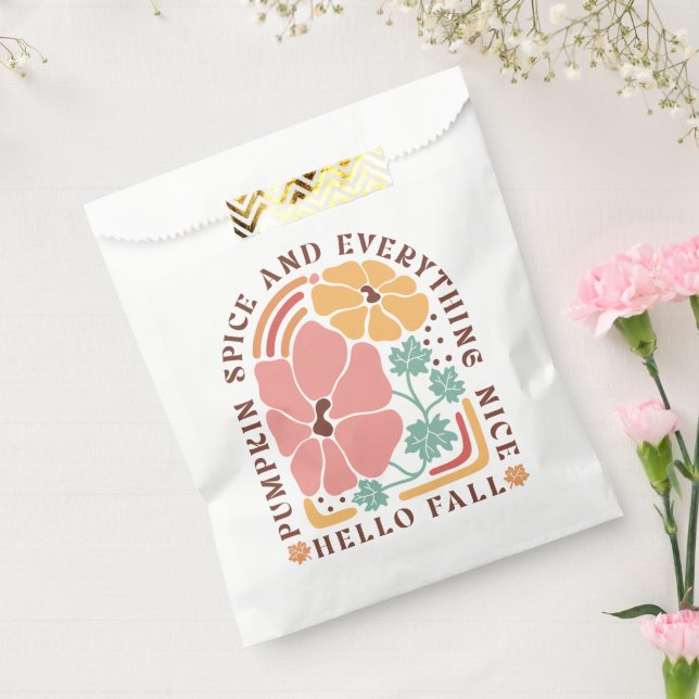 Boho Fall Autumn Quote  Favour Bags (Sealed)