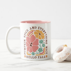 Boho Fall Autumn Quote Two-Tone Coffee Mug
