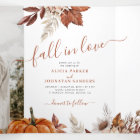 Boho fall botanical photo QR RSVP details wedding