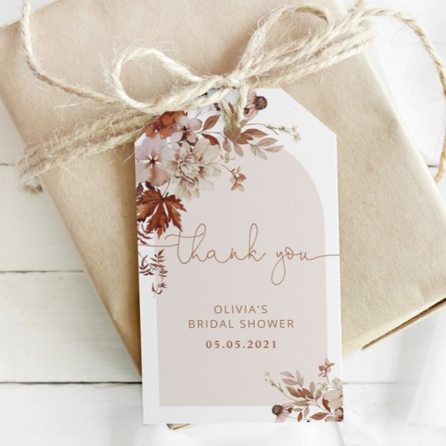 Boho fall bridal shower gift tags (Creator Uploaded)