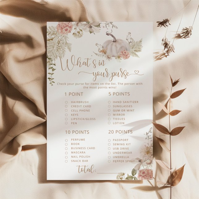 Boho fall bridal what's in your purse game (Creator Uploaded)