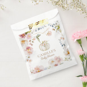 Boho Fall Girl Baby Shower Favour Bags