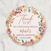 Boho Fall In Love Painted Floral Thank You