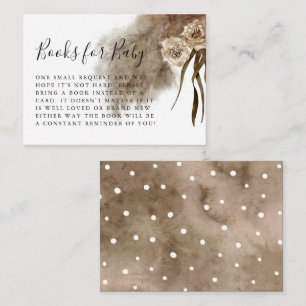 Boho Fall In Love Pampas Grass Book Request Enclosure Card