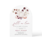 Boho Fall in Love Wildflower Pumpkin Baby Shower