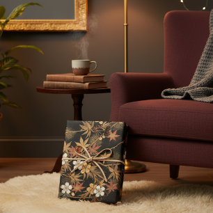 Boho Fall Japanese Wrapping Paper Sheet