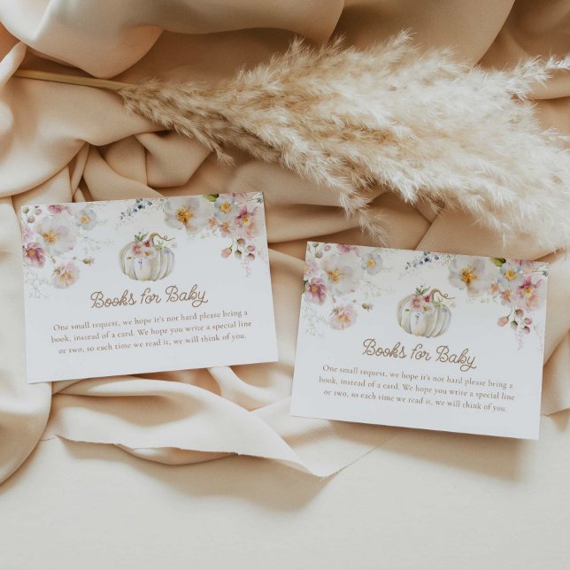 Boho Fall Pumpkin Books for Baby Enclosure Card (Creator Uploaded)