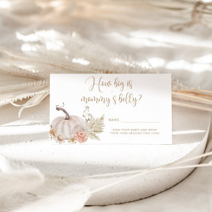 Boho fall pumpkin how big mummy's belly enclosure