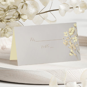 Boho Fall Wildflower Wedding Place Card