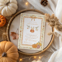 Boho Falling in Love Fall Baby Shower Girl