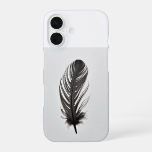 Boho Feather Art Phone Case – Elegant Minimalist D