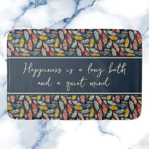 Boho Feathered Quiet Mind Bath Mat