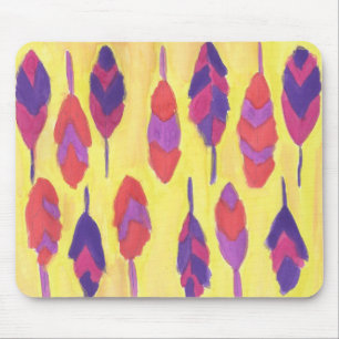 Boho Feathers Mouse Mat