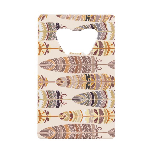 Boho Feathers: Tribal Seamless Pattern (Front)