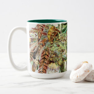 BoHo Feathers Two-Tone Coffee Mug