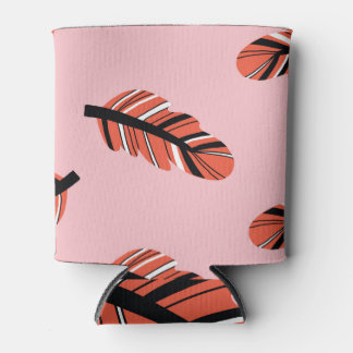 Boho Feathers: Vintage Repeat. Can Cooler
