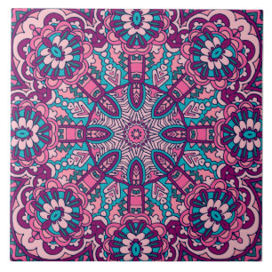 Boho Festive Mandala Tile