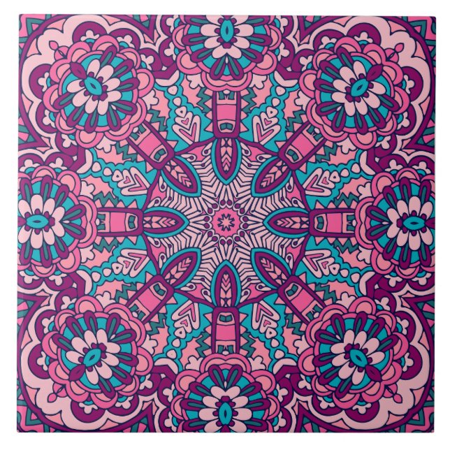Boho Festive Mandala Tile (Front)