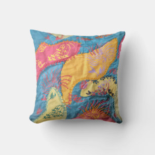 Boho Fibre Art Patchwork Quilt Cushion