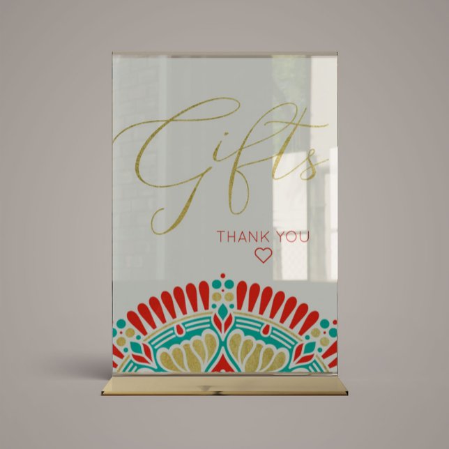 Boho Fiesta Baby Shower Gifts Sign (Creator Uploaded)