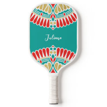 Boho Fiesta Medalion Custom Pickleball Paddle
