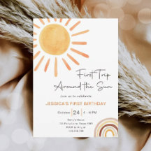 Boho First Trip Around The Sun 1st Birthday