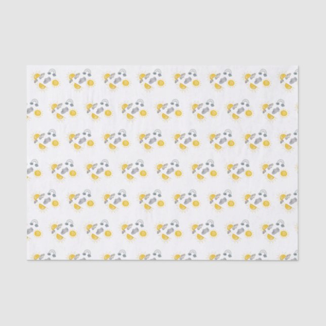 Boho First Trip Around The Sun 1st Birthday Tissue Paper (Front)