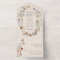 Boho Floral All in One Wedding Invite