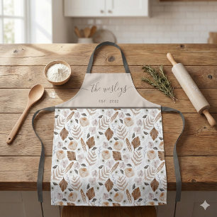 Boho Floral All-Over Print Apron