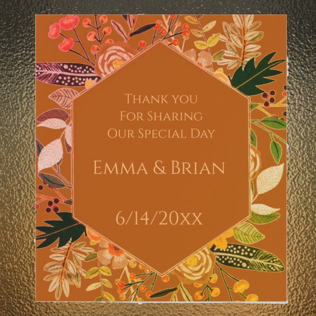 Boho floral autumn Label (Creator Uploaded)