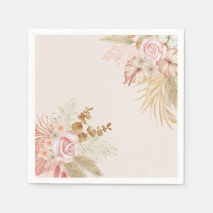 Boho Floral Baby In Bloom Napkin