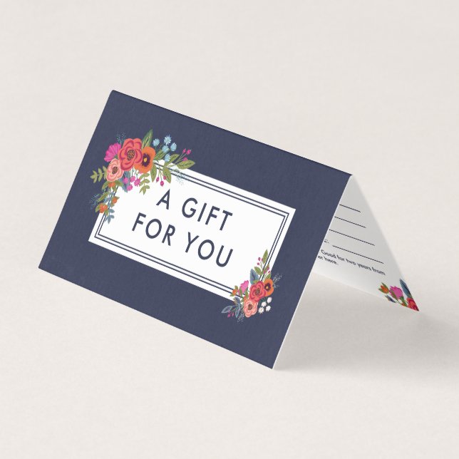 Boho Floral Bouquets - Gift Certificate (Front)