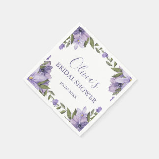 Boho Floral Bridal Shower Napkin