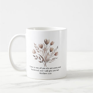 Boho Floral Christian Ceramic Mug