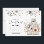 Boho Floral Christmas Dinner Invitation<br><div class="desc">Watercolor boho floral Christmas Dinner invitations. Easy to personalise. All text is adjustable and easy to change for your own party needs.</div>