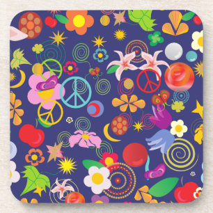 Boho floral coaster