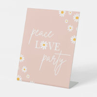 Boho Floral Daisy Groovy Birthday Peace Love Party