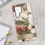 Boho Floral Earth Tones  Samsung Galaxy Case<br><div class="desc">Embrace the allure of boho chic with this stunning phone case, featuring a floral pattern in earthy tones that draws its inspiration from the wonders of the natural world. Designed to complement your Samsung Galaxy device, this case is a true work of art, bringing the serenity of the outdoors right...</div>
