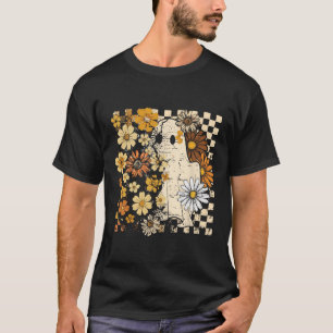 Boho Floral Fall Ghost Thanksgiving Autumn Vibes H T-Shirt