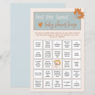Boho Floral Find the Guest Baby Shower Ice Breaker