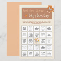 Boho Floral Find the Guest Baby Shower Ice Breaker