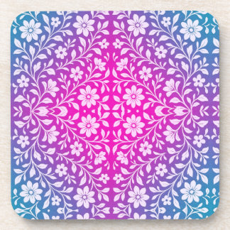 Boho Floral Hard plastic coaster
