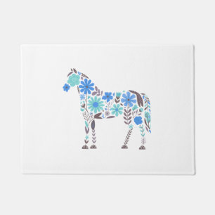 Boho Floral Horse Doormat