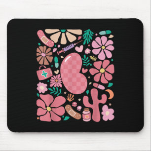 Boho Floral Kidney Nurse Summer Nephrology Dialysi Mouse Mat