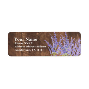 boho floral, lavender, Return Address Labels