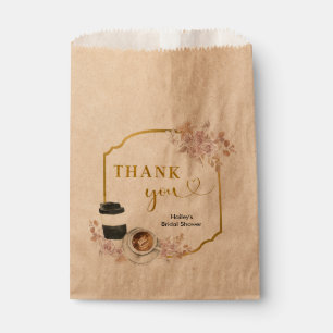 Boho Floral Love is Brewing Coffee Favour Bags