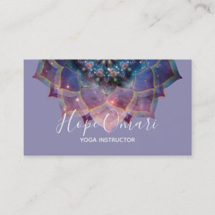 Boho Floral Mandala Chic, Trendy & Modern Business Card